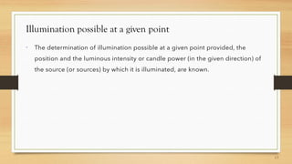Illumination possible at a given point

 