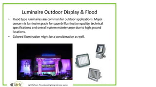 Flood Lighting- Features
 