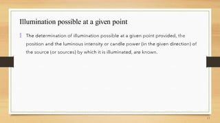 Illumination possible at a given point

 