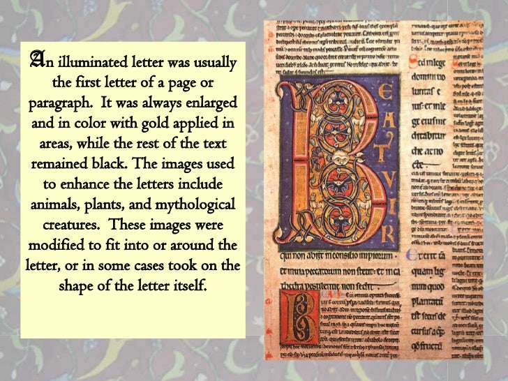illuminated letters introduction illuminated letter i