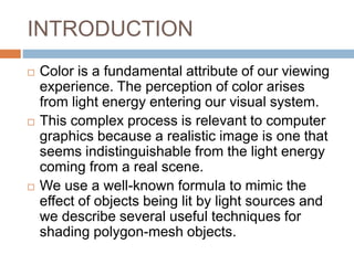 Illumination Model | PPTX