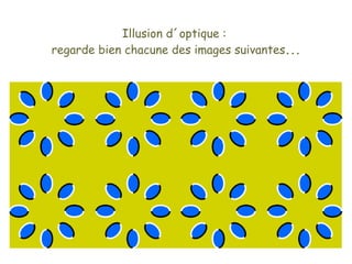 Illusion d´optique :
regarde bien chacune des images suivantes...
 