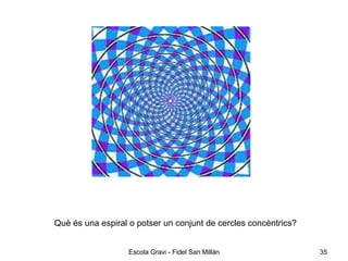 Què és una espiral o potser un conjunt de cercles concèntrics?   