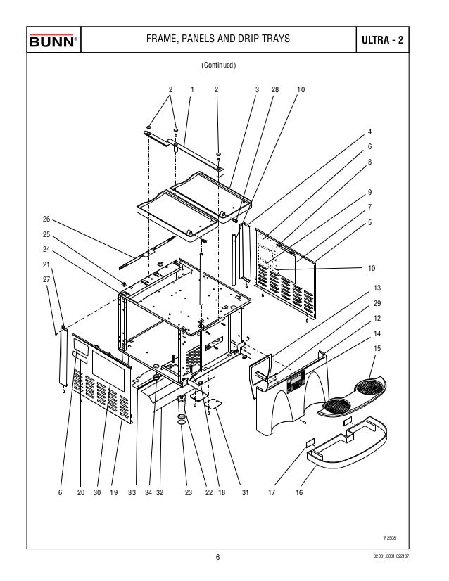 BUNN Ultra 2 Slush Machine - Illustrated Parts Catalogue