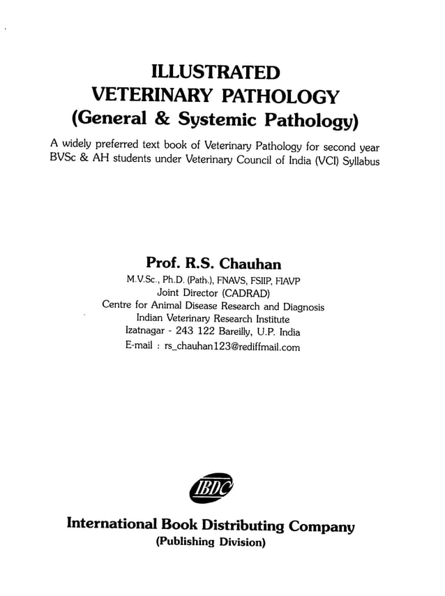 Illustrated veterinary pathology (General & systemic pathology)