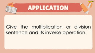 Understanding Multiplication and Division as Inverse Operations for ...