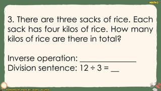 Understanding Multiplication and Division as Inverse Operations for ...