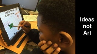 Ideas
not
Art
 