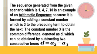 Illustrating Arithmetic Sequence using different patterns | PPTX