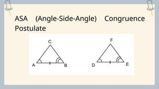 Illustrating the SAS, ASA and SSS Congruence Postulates.pptx
