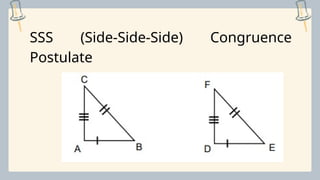 Illustrating the SAS, ASA and SSS Congruence Postulates.pptx