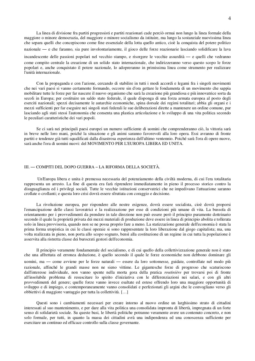 Il manifesto di ventotene