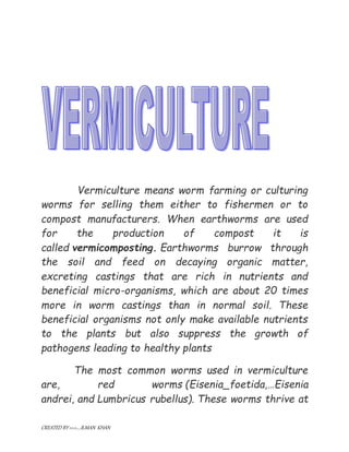 Vermiculture Pdf DISCUSS IN DETAIL VERMICULTURE…. Vermiculture Medium Containers for ...