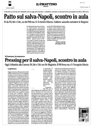 Il mattino salva napoli scontro in aula