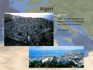 Mediterraneo oggi
• 427 mln di abitanti (2014)
Fra 10 anni
• + 500 mln di abitanti
In 30 anni Mediterraneo potrebbe essere...