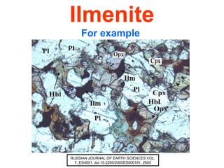 Ilmenite | PPT
