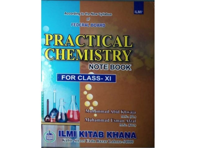 ILMI Practical Chemistry Notebooks ILMI Practical Chemistry Notebooks