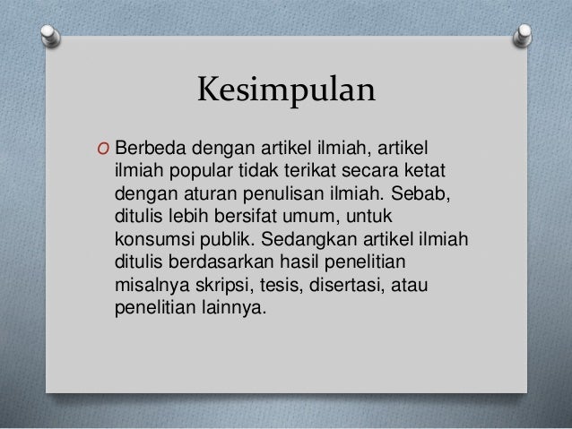 Ilmiah populer