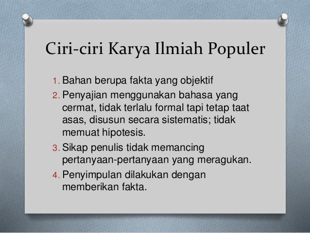 Ilmiah Populer
