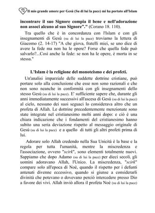Il mio grande amore per gesù mi ha portato all'islam