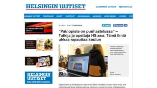 Ilmiöjakson suunnittelu lukiossa
