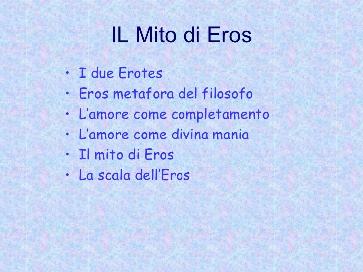 Platone Il mito di eros