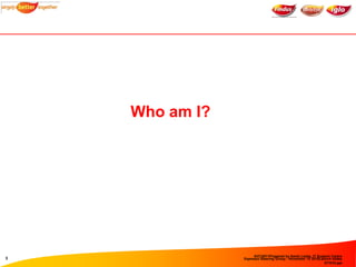 Who am I?




                     6/27/2011Prepared by Sarah Leslie, IT Support Centre
3               Espresso Steering ...