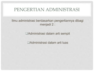 Ilmu administrasi | PPT