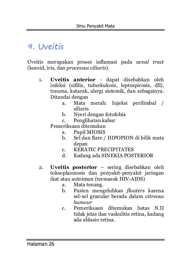 Ilmu ajar penyakit mata