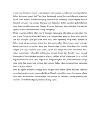 Ilmu dan agama
