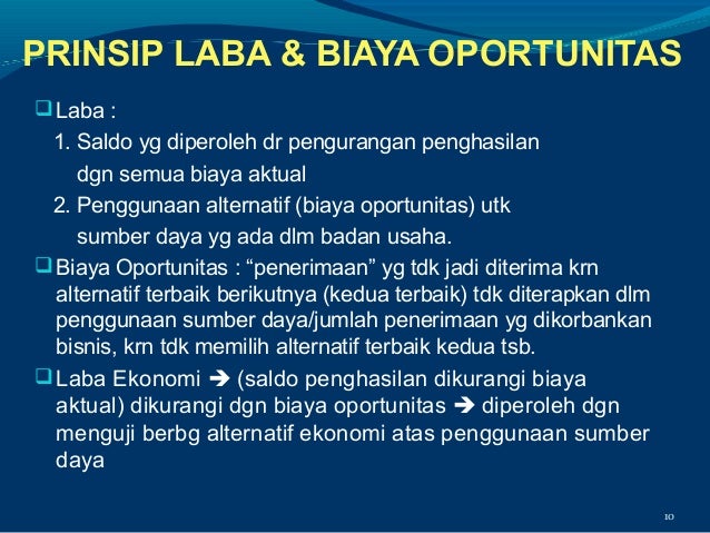 Yuk Simak Biaya Oportunitas Mengandung Arti 