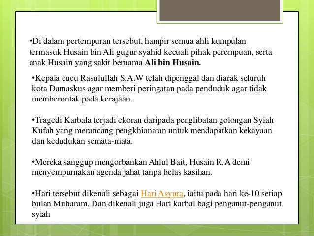 Peristiwa Karbala Ilmu kalam Hari Karbala Syiah Peristiwa Karbala Ilmu kalam Hari Karbala Syiah