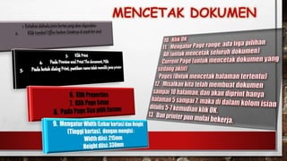MENCETAK DOKUMEN
 