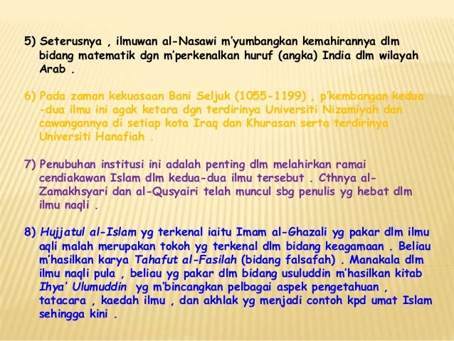 Ilmu Naqli Dan Aqli