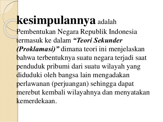 Jelaskan Syarat Terbentuknya Suatu Negara – Rajiman