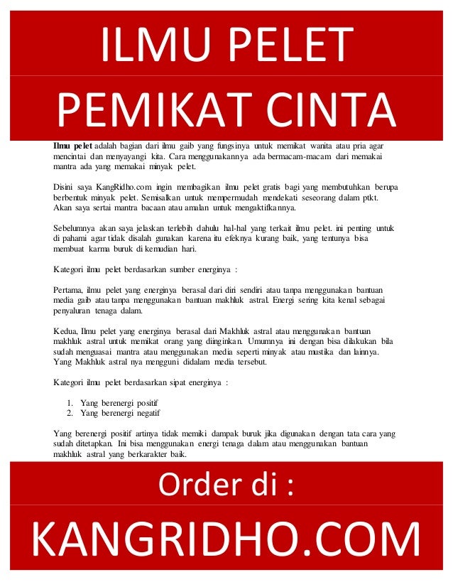 7 Minyak Pelet Ampuh Terbukti 100 Sekali Oles Luluh Rahasia