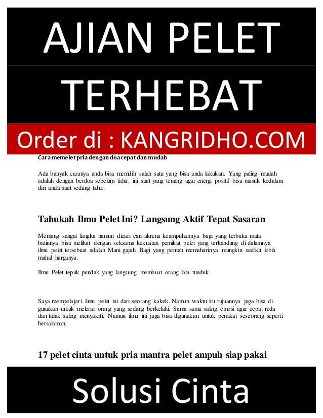 Tanpa Puasa Ajian Pelet Terhebat Paling Ampuh Pemikat Wanita Dan Pr