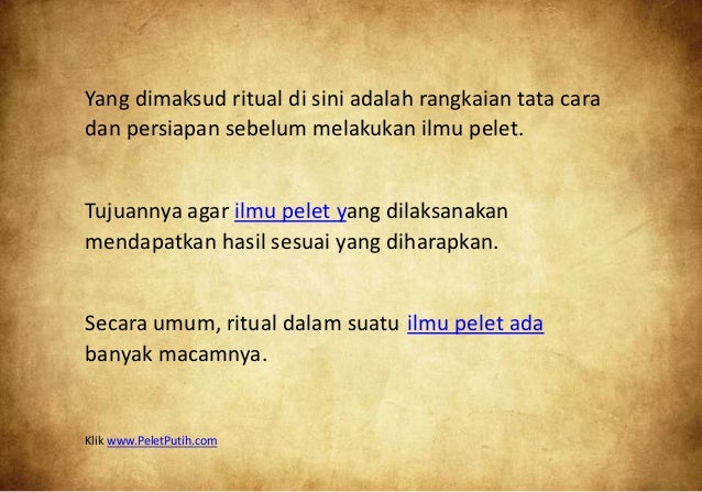 Ilmu pelet kuno, pelet pemikat aji satrio kinasih