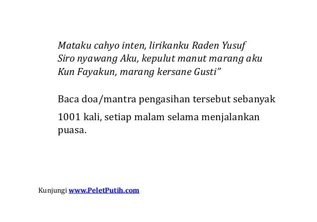 Ilmu pelet penakluk wanita melalui pandangan mata