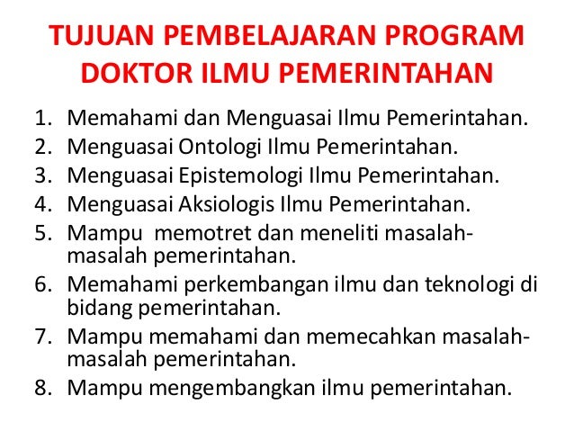 Ilmu Pemerintahan S3 Ipdn Ilmu Pemerintahan S3 Ipdn