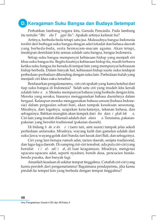 Ilmu pengetahuan sosial untuk kelas 4