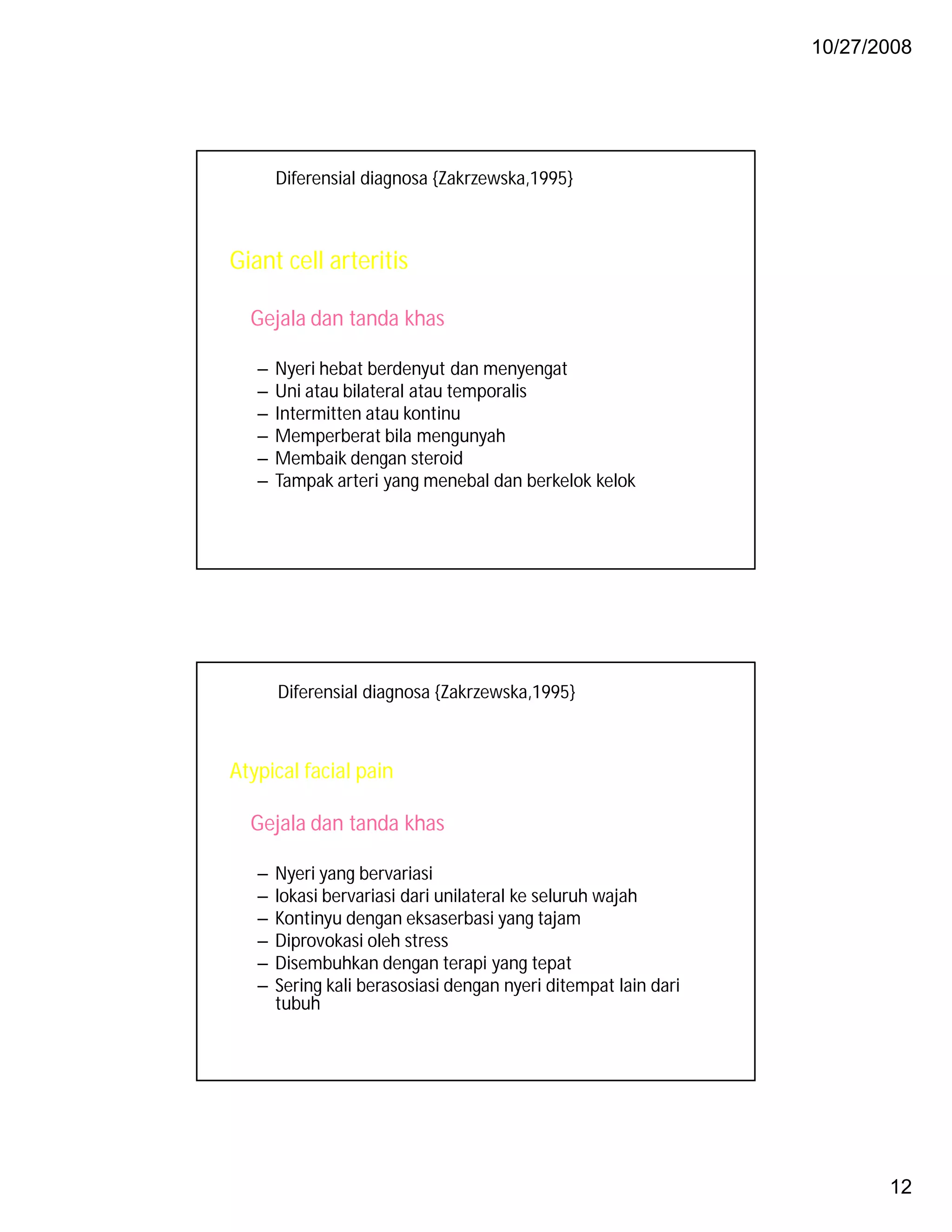 Ilmu penyakit saraf trigeminal neuralgia [compatibility mode] | PDF