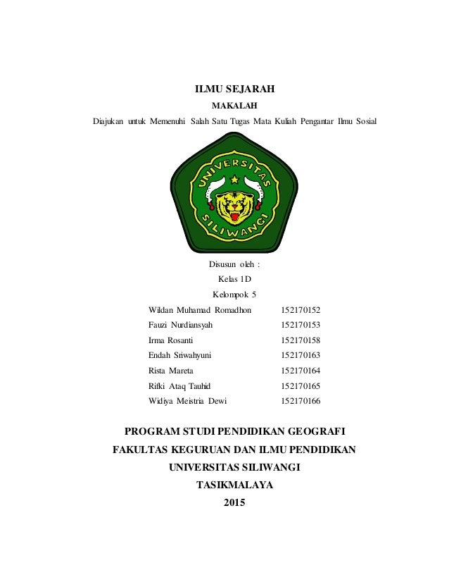 Contoh Generalisasi Dalam Ilmu Sejarah
