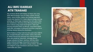 ILMUWAN BIDANG KEDOKTERAN PADA MASA DAULAH ABBASIYAH.pptx