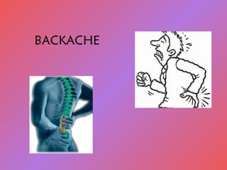 BACKACHE
 