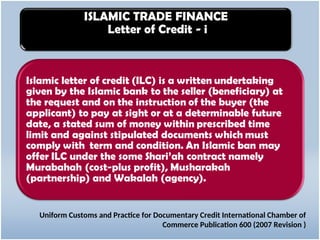 Letter of credit offered by islamic banking | PPT