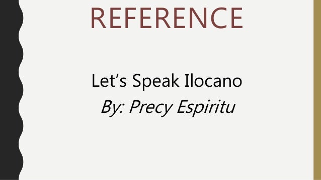 What are some resources to learn to speak Ilocano?