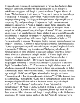 Ilocano bible new testament | DOCX