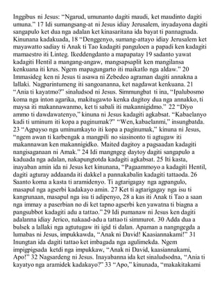 Ilocano bible new testament | DOCX