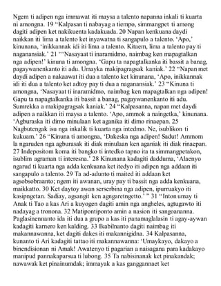 Ilocano bible new testament | DOCX